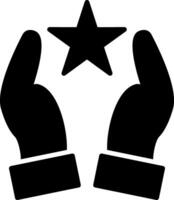 Hands Glyph Icon vector