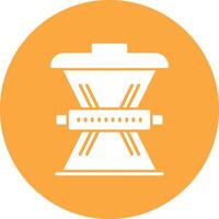 Waste Reduction Glyph Multi Circle Icon vector
