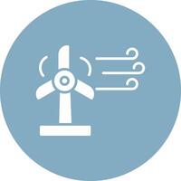 Wind Energy Glyph Multi Circle Icon vector