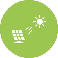 solar poder glifo multi circulo icono vector