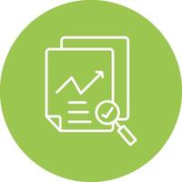 Data Quality Line Multi Circle Icon vector