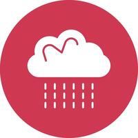 Weather Glyph Multi Circle Icon vector