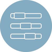 Progress Bar Line Multi Circle Icon vector