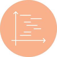 Gnatt Chart Line Multi Circle Icon vector