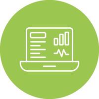 Dashboard Line Multi Circle Icon vector