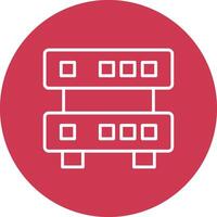 Data Quality Line Multi Circle Icon vector