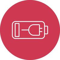 Charging Battery Line Multi Circle Icon vector