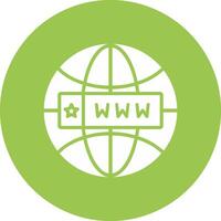 Domain Glyph Multi Circle Icon vector