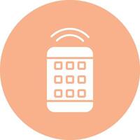Remote Control Glyph Multi Circle Icon vector