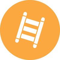 Step Ladder Glyph Multi Circle Icon vector