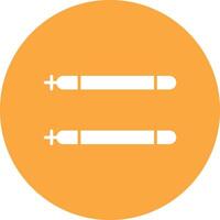 Sticks Glyph Multi Circle Icon vector