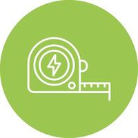 Measure Tap Line Multi Circle Icon vector