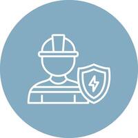 Engineering Protection Line Multi Circle Icon vector