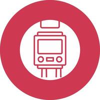 Metro Glyph Multi Circle Icon vector