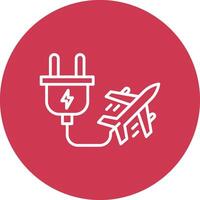 Electric Transport Line Multi Circle Icon vector