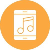 Music Glyph Multi Circle Icon vector