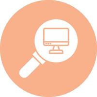 Audit Glyph Multi Circle Icon vector