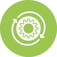 Iteration Glyph Multi Circle Icon vector