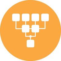 Structure Glyph Multi Circle Icon vector