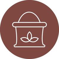 Grain Bag Line Multi Circle Icon vector