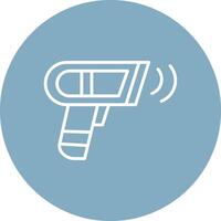 Barcode Scan Line Multi Circle Icon vector