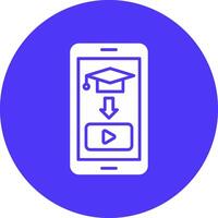 Educational Glyph Multi Circle Icon vector