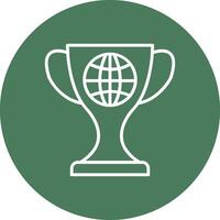 World Line Multi Circle Icon vector
