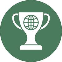 World Glyph Multi Circle Icon vector
