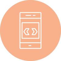 Arrow Line Multi Circle Icon vector