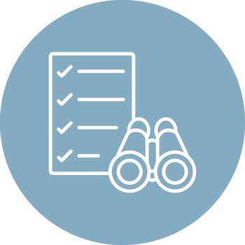 Scope Line Multi Circle Icon vector