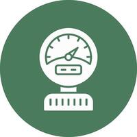 Pressure Gauge Glyph Multi Circle Icon vector