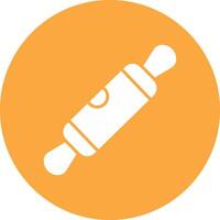 Rolling Pin Glyph Multi Circle Icon vector
