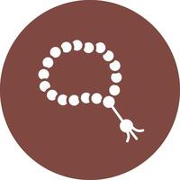 Tasbih Glyph Multi Circle Icon vector