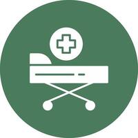 Stretcher Glyph Multi Circle Icon vector