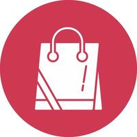 Shopping Bag Glyph Multi Circle Icon vector