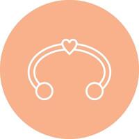 Bracelet Line Multi Circle Icon vector