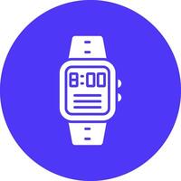 hora glifo multi circulo icono vector