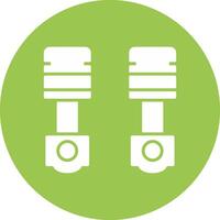 Pistons Glyph Multi Circle Icon vector