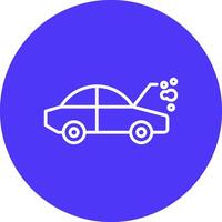 coche Descompostura línea multi circulo icono vector