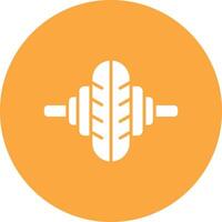 crossfit glifo multi circulo icono vector