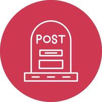 Post Line Multi Circle Icon vector