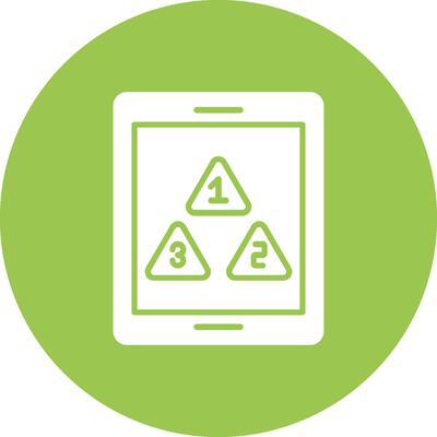 Tablet Glyph Multi Circle Icon
