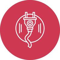 Plug-In Line Multi Circle Icon vector