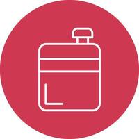 Flask Line Multi Circle Icon vector