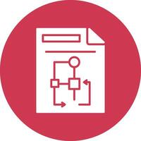 Document Glyph Multi Circle Icon vector