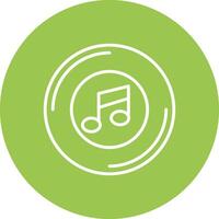 Music Line Multi Circle Icon vector