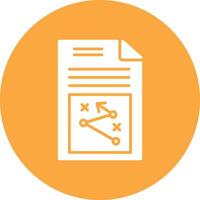 Business Strategy Glyph Multi Circle Icon vector