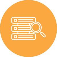 Database Line Multi Circle Icon vector