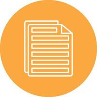 File Line Multi Circle Icon vector