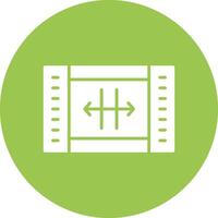 Resize Glyph Multi Circle Icon vector